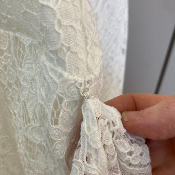 Lulu's Infinite Bliss Ivory Lace Backless Trumpet Maxi Dress S (tailored) - Picture 11 of 11
